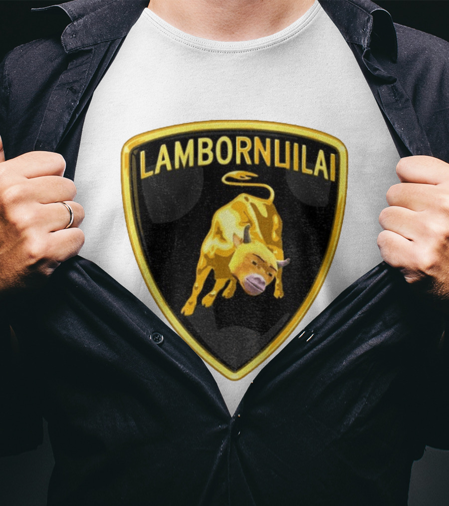 Lambornuilai Gold Bull Meme Niu Lai T-Shirt