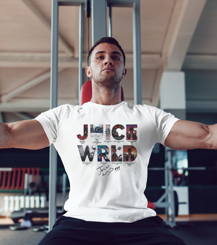 Juice WRLD 999 Death Race For Love Goodbye And Good Riddance Legends Never Die Fighting Demons The Party Never Ends Wild On Drugs T-Shirt