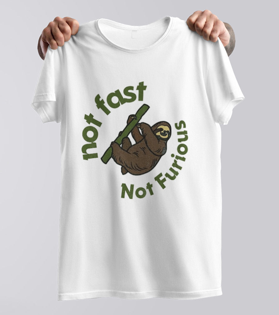 Not Fast Not Furious Sloth Climbing T-Shirt