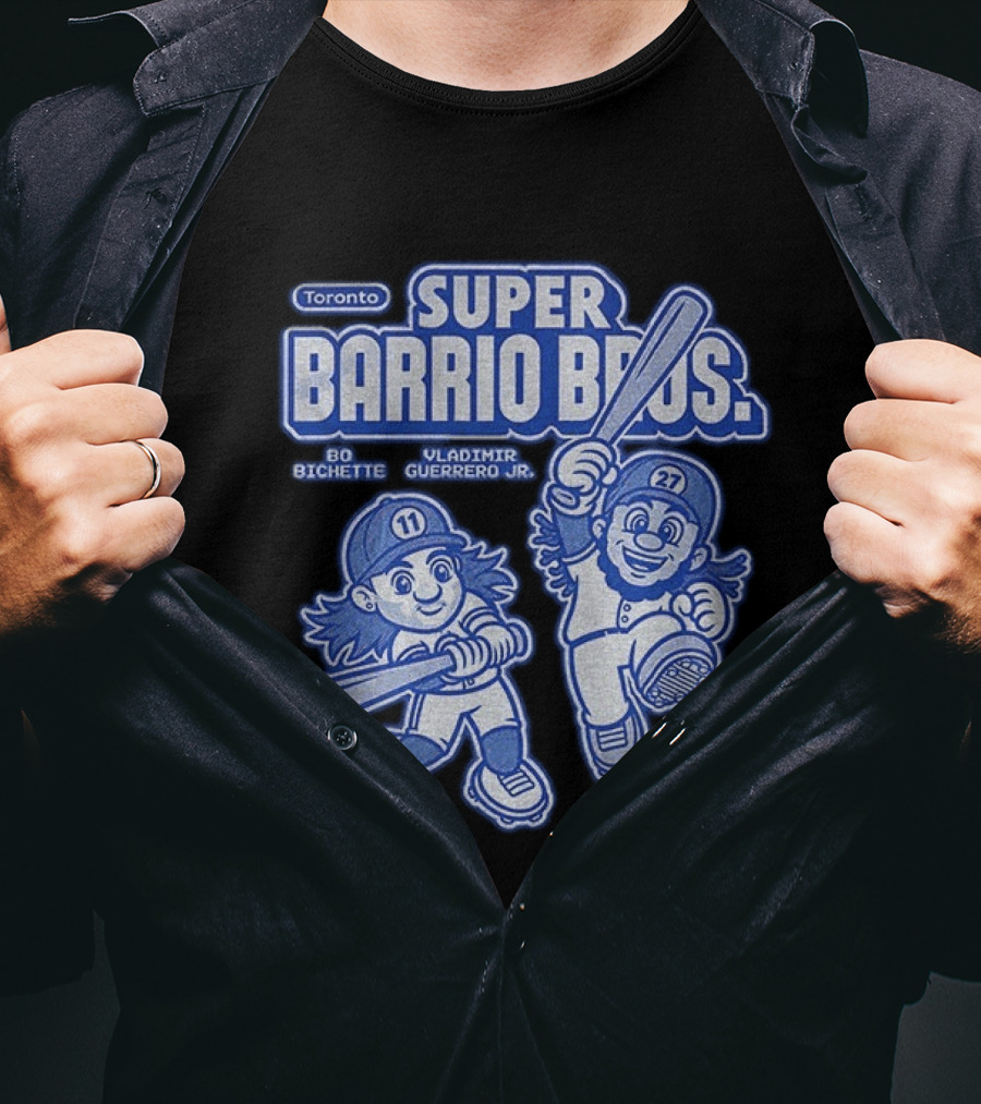 Toronto Super Barrio Bros Bo Bichette Vladimir Guerrero Jr 11 27 T-Shirt