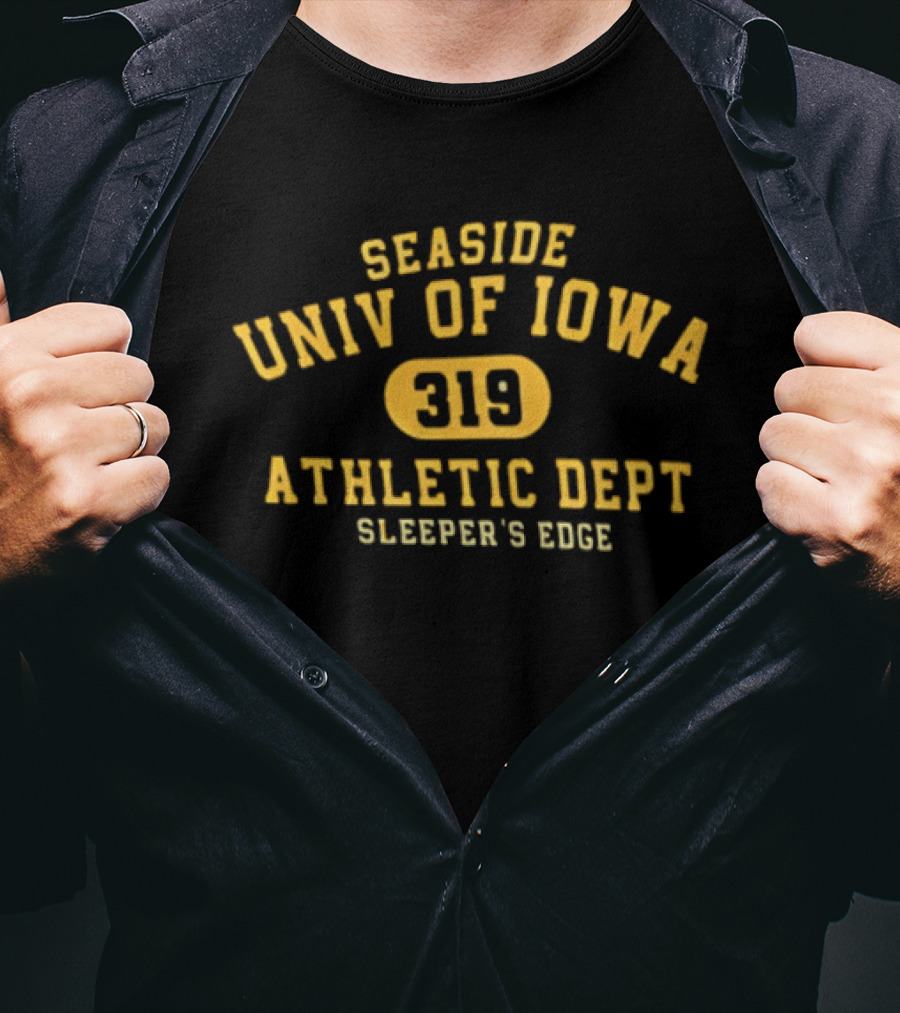 Seaside Univ Of Iowa 319 Athletic Dept Sleeper's Edge T-Shirt