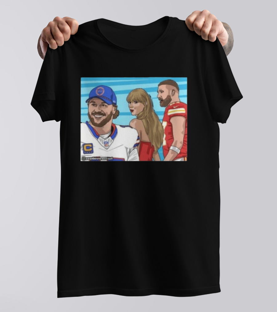 Josh Allen And Taylor With Kelce Stu McCallister सेटअप T-Shirt