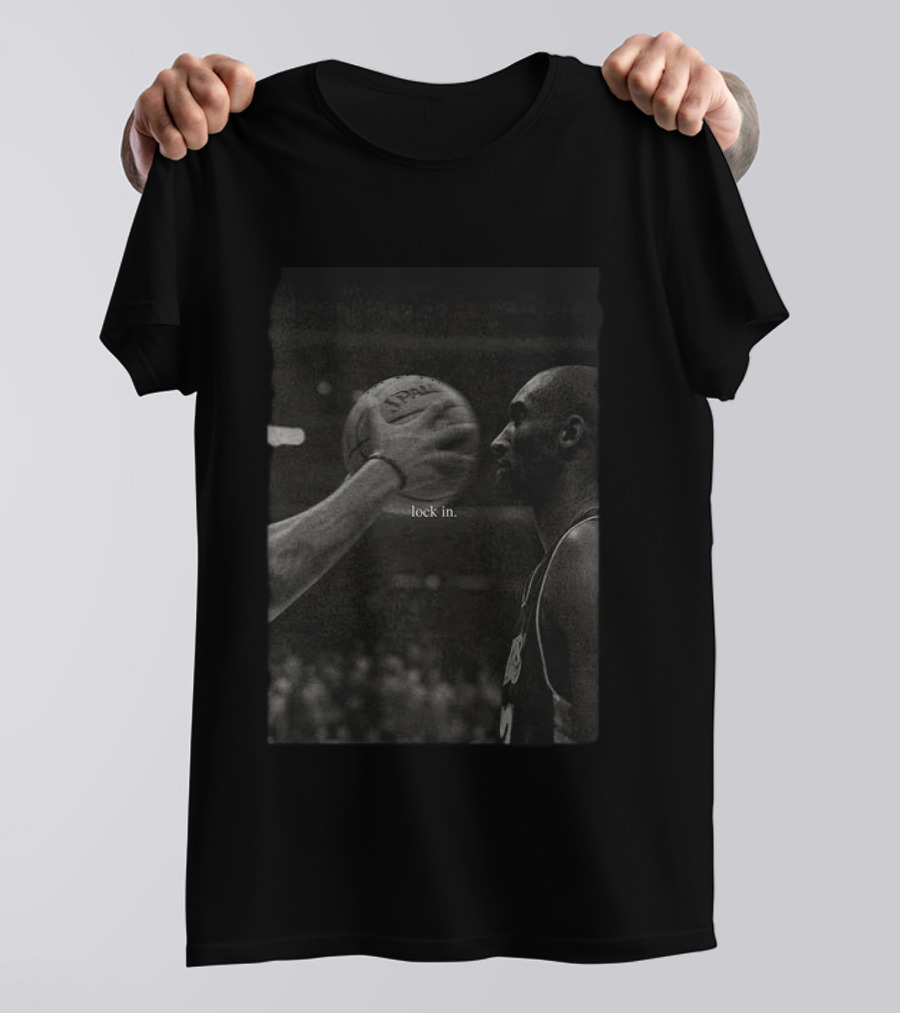 Lock In Kobe Bryant Spalding Basketball T-Shirt