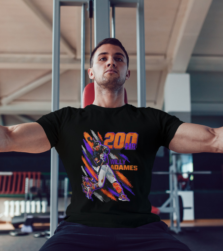 200 HR Willy Adames San Francisco Giants Baseball T-Shirt