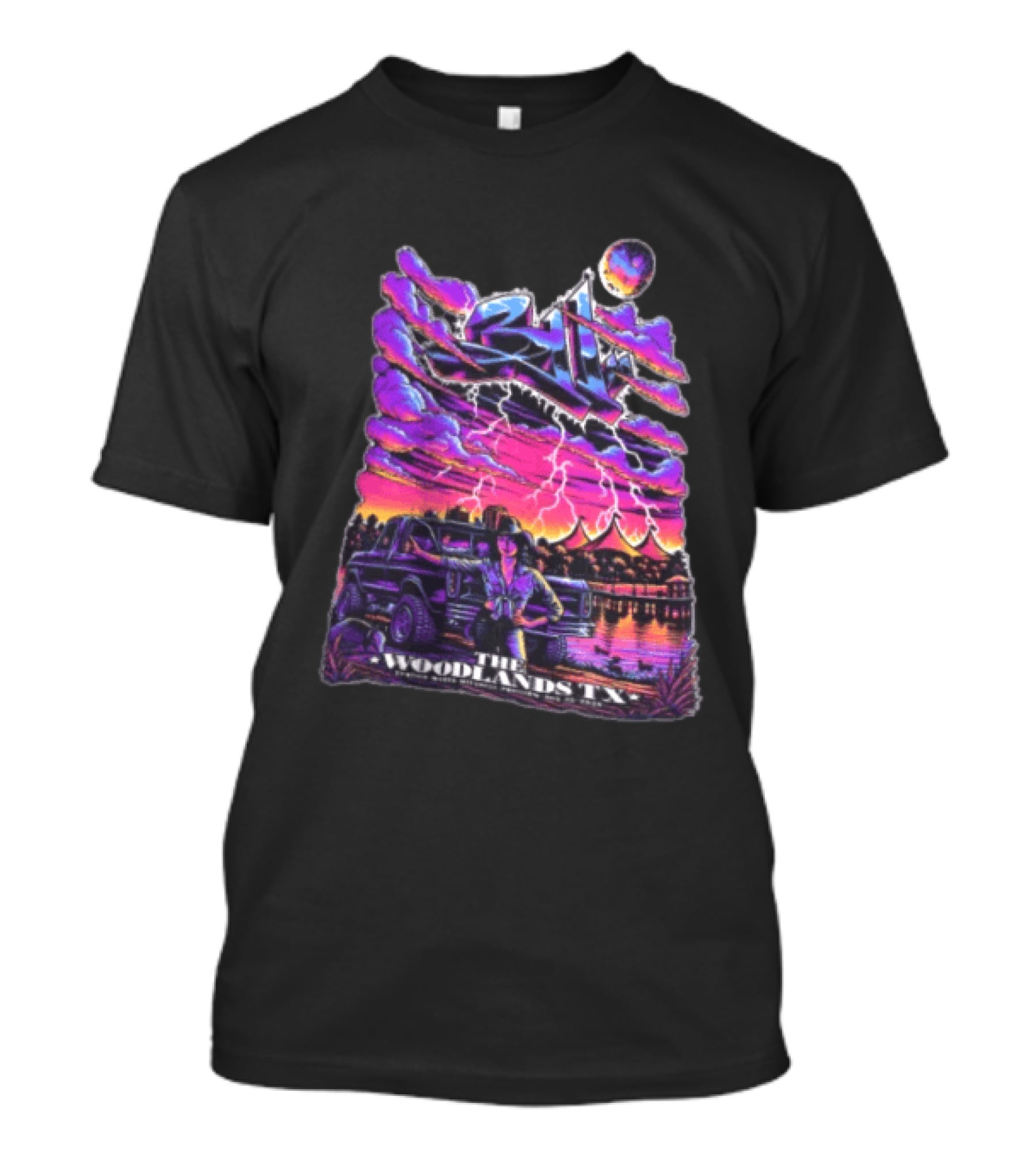 311 August 23 2026 The Cynthia Woods Mitchell Pavilion The Woodlands TX Lightning Scene T-Shirt