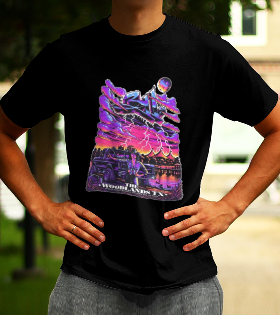 311 August 23 2026 The Cynthia Woods Mitchell Pavilion The Woodlands TX Lightning Scene T-Shirt