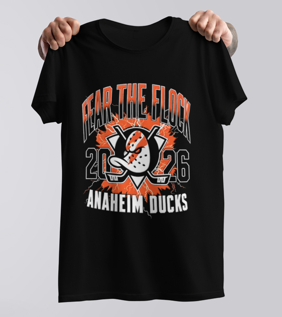 Anaheim Ducks Fear The Flock 2026 Hockey T-Shirt