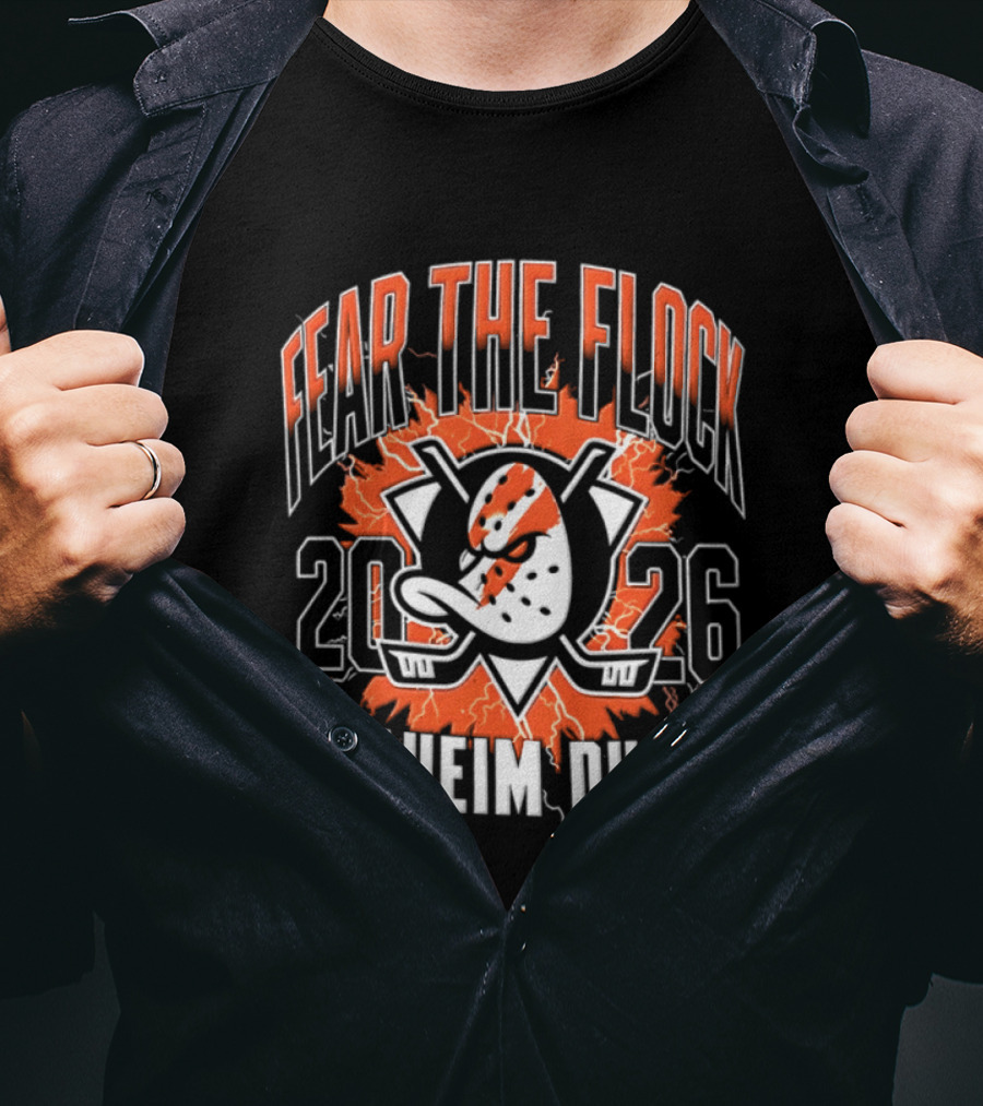 Anaheim Ducks Fear The Flock 2026 Hockey T-Shirt