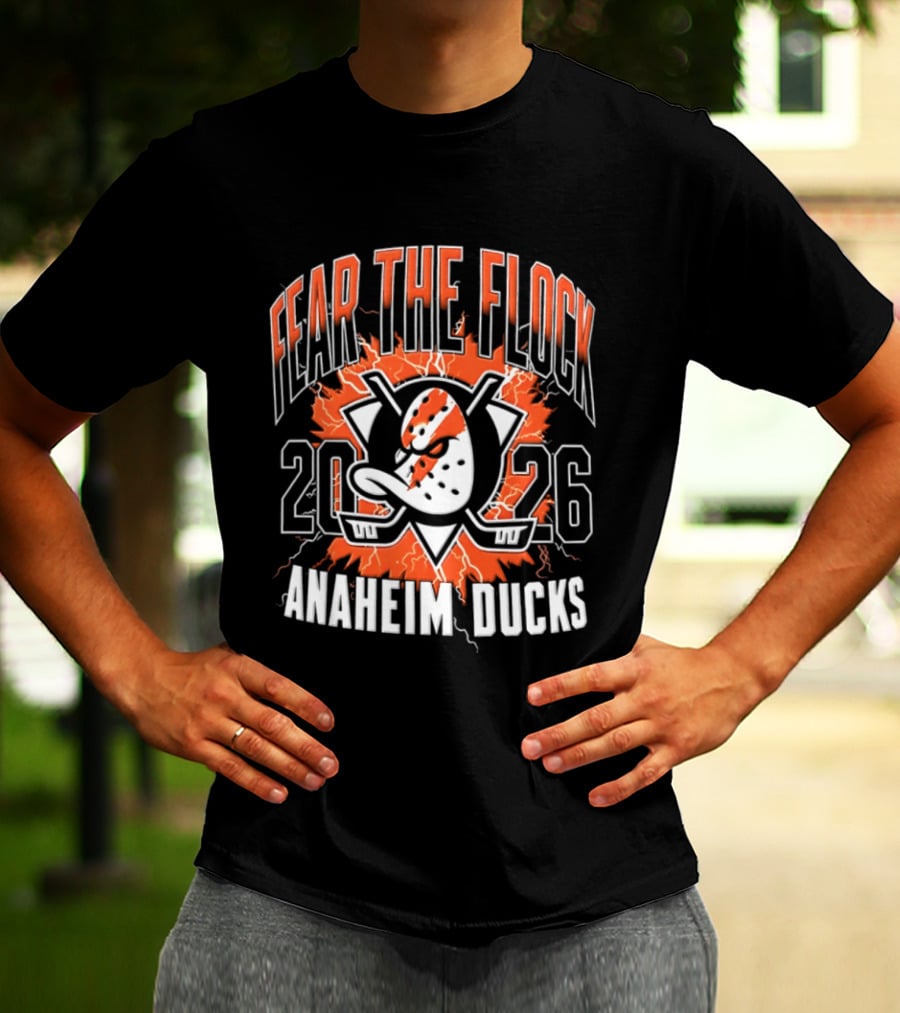 Anaheim Ducks Fear The Flock 2026 Hockey T-Shirt