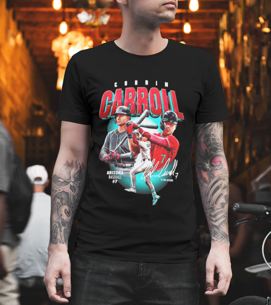 Corbin Carroll Arizona Baseball #7 C Players T-Shirt