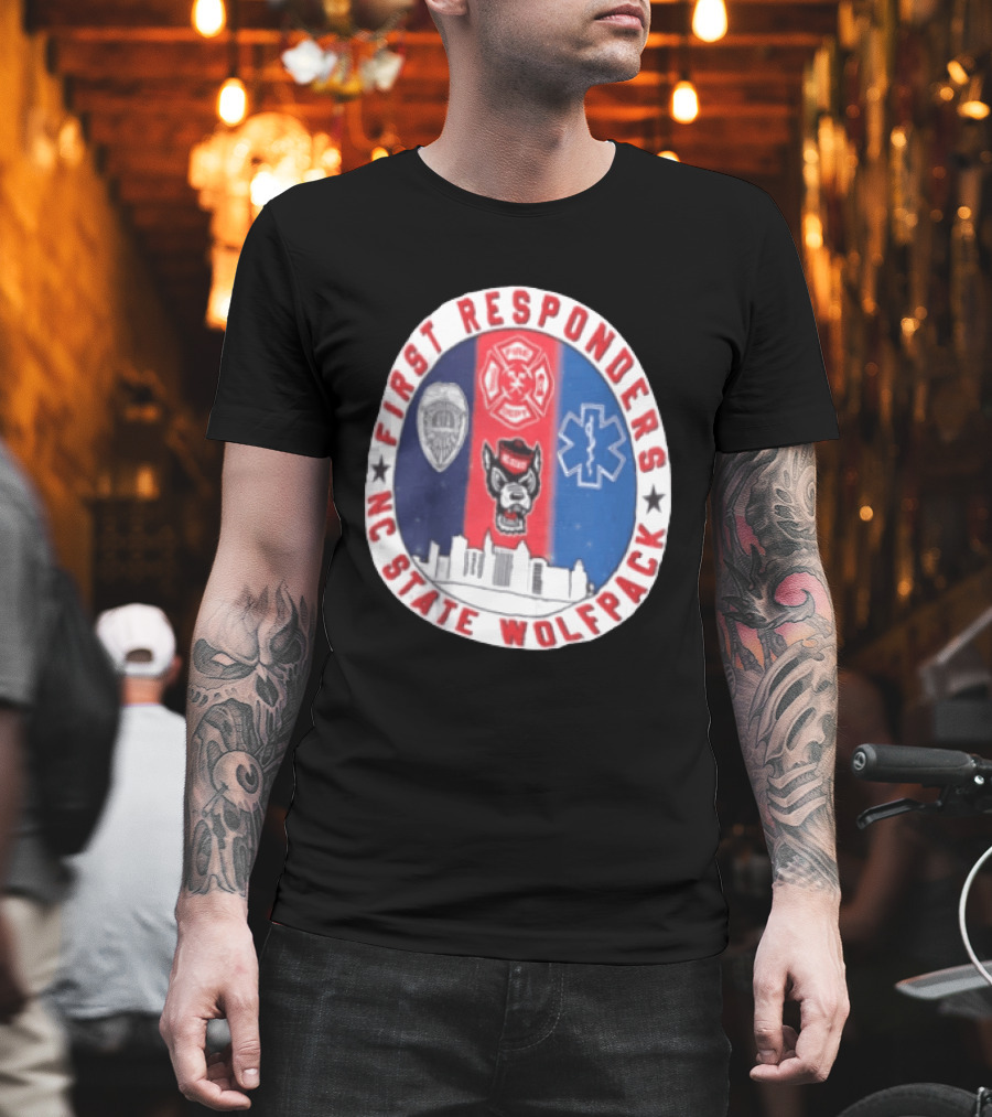First Responders NC State Wolfpack Emergency Services T-Shirt