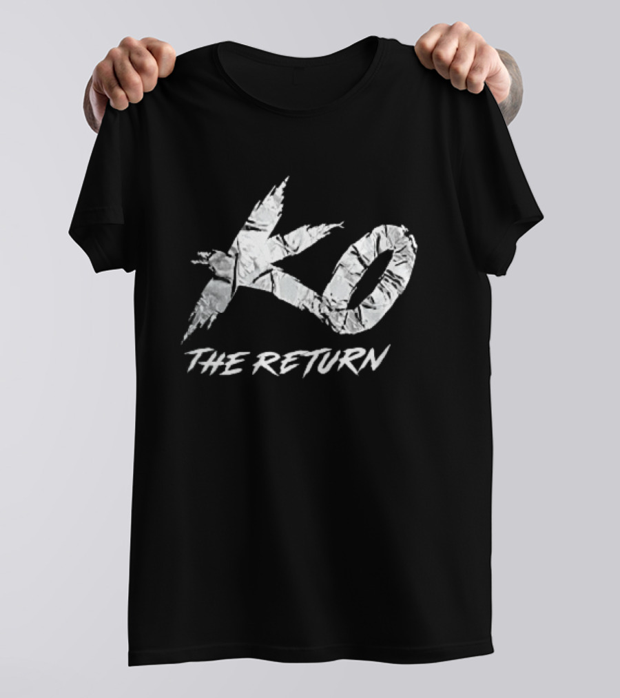KO The Return Distressed Cracked Marble Stylized T-Shirt