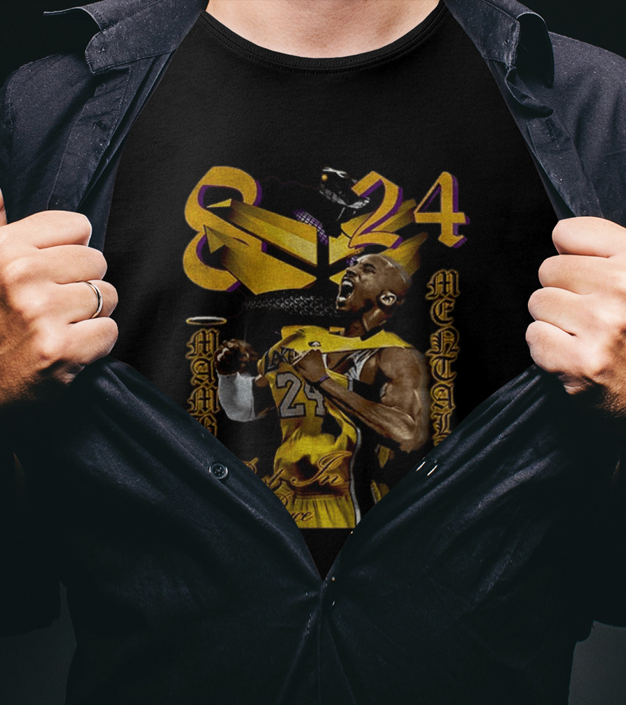Kobe Bryant Lakers 8 24 Mamba Mentality Rest In Peace T-Shirt