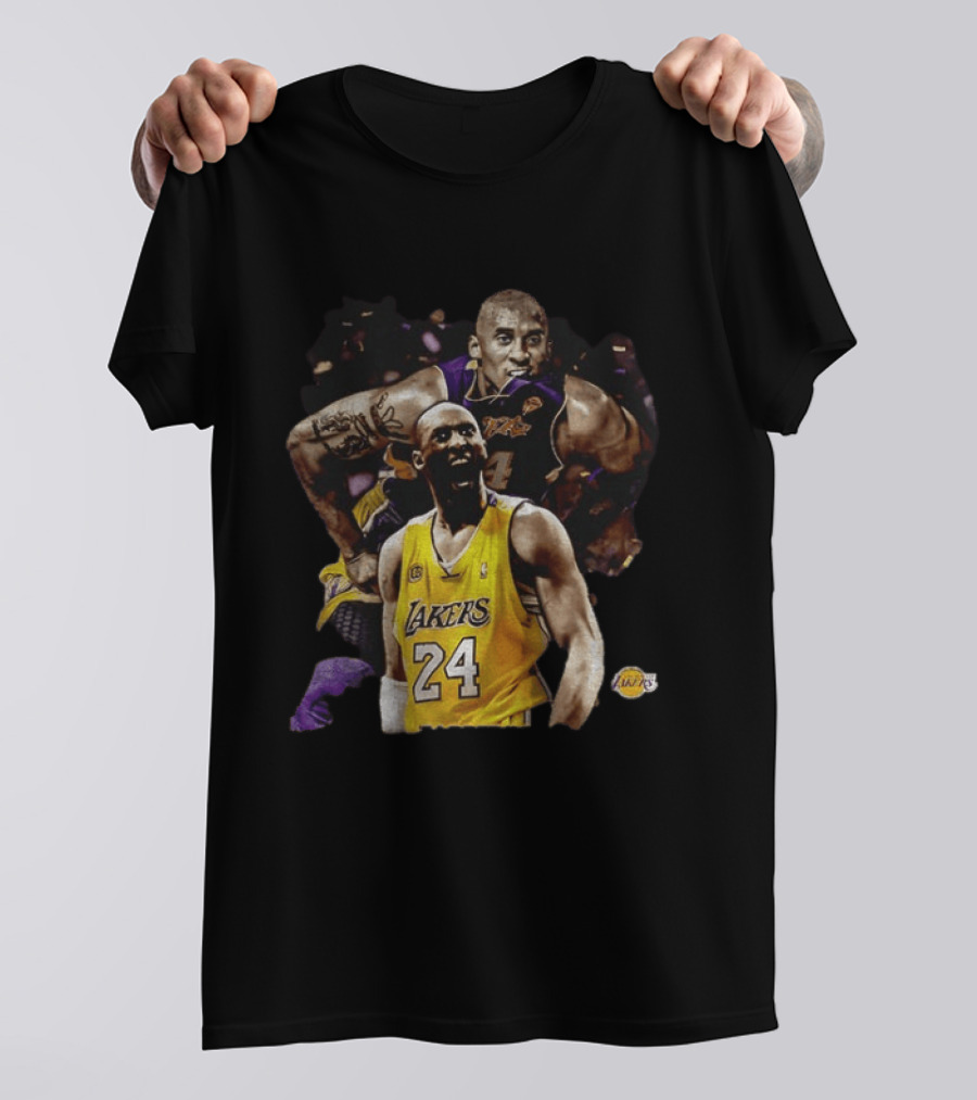 Kobe Bryant Los Angeles Lakers Number 24 Iconic Basketball Legend T-Shirt
