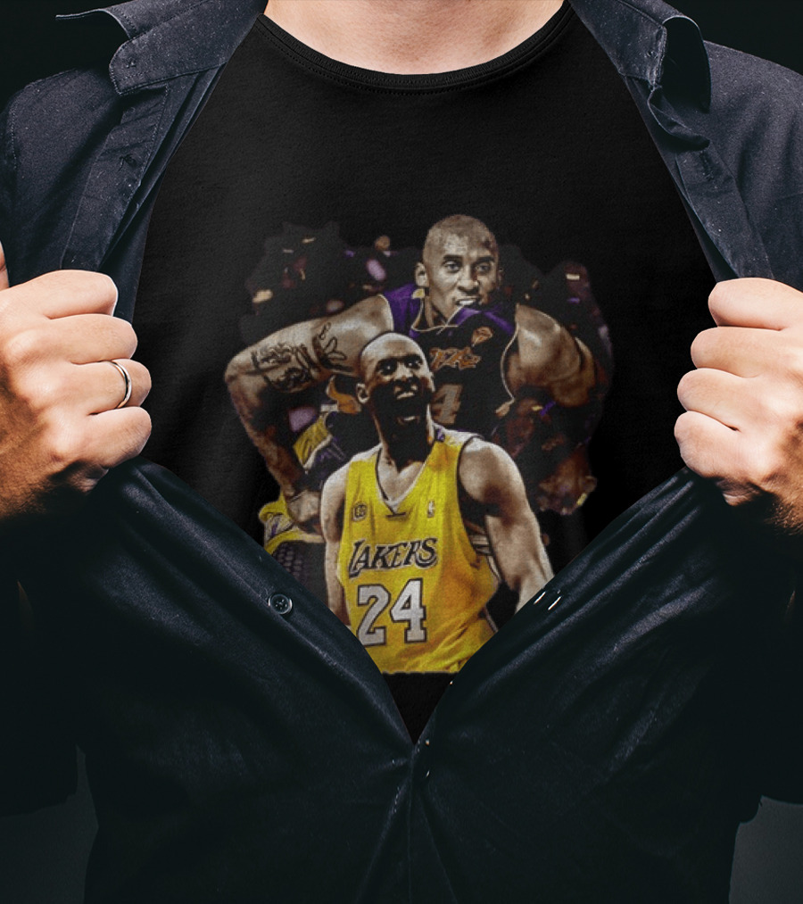 Kobe Bryant Los Angeles Lakers Number 24 Iconic Basketball Legend T-Shirt