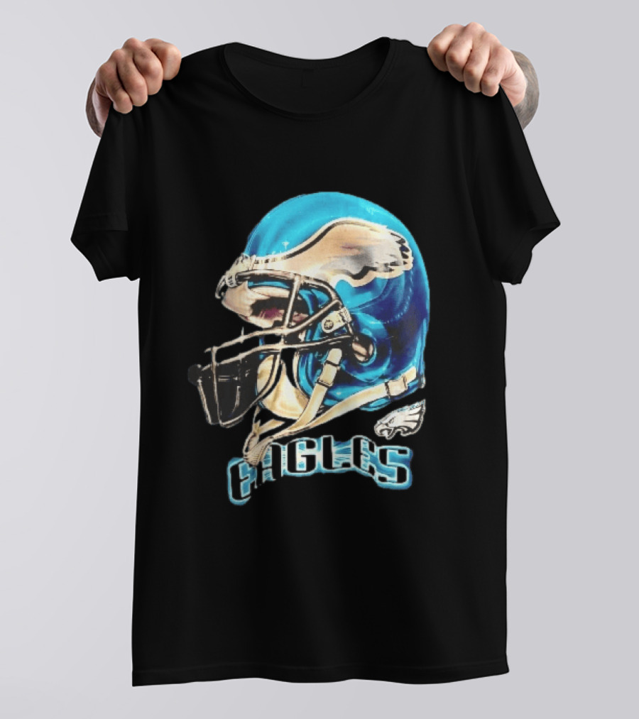 Philadelphia Eagles Blue Helmet Wing Decal EAGLES T-Shirt