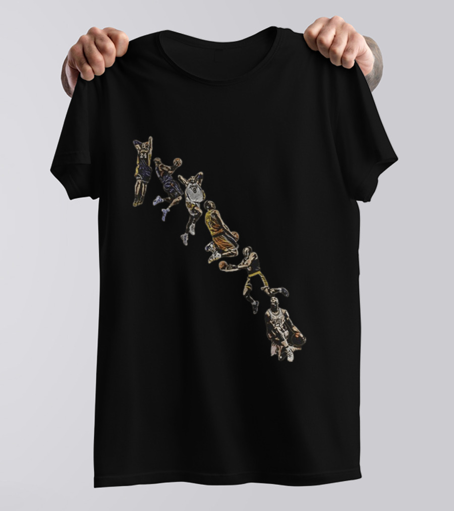 Kobe Bryant Los Angeles Lakers Forever Legend Multi Player Icon 24 T-Shirt