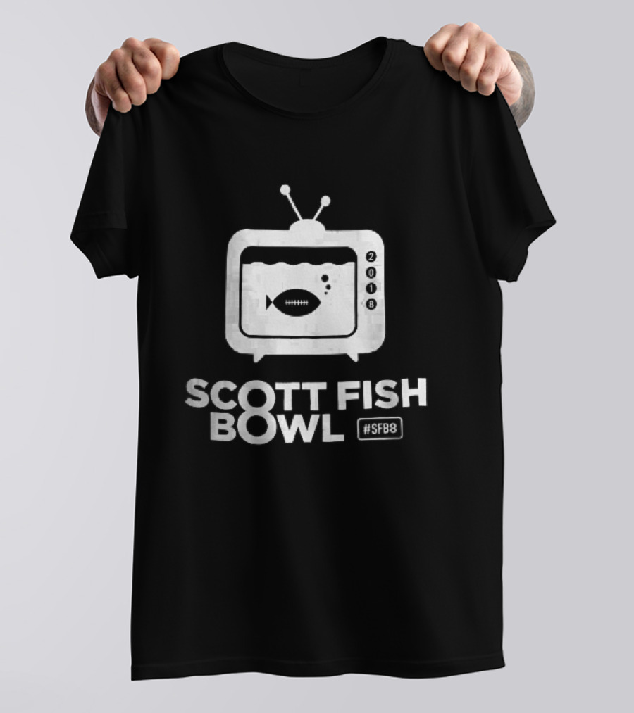 Scott Fish Bowl SFB8 2018 TV Aquarium Pigskin Bubbles T-Shirt