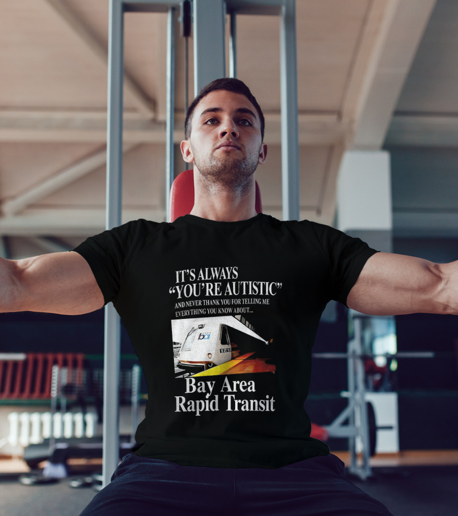 Bay Area Rapid Transit It's Always You're Autistic Train Reference T-Shirt