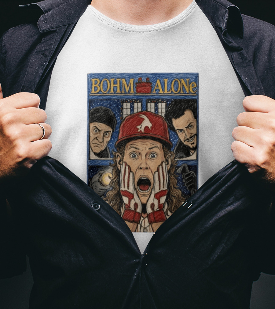 Bohm Alone Alec Bohm Philadelphia Phillies Home Alone T-Shirt