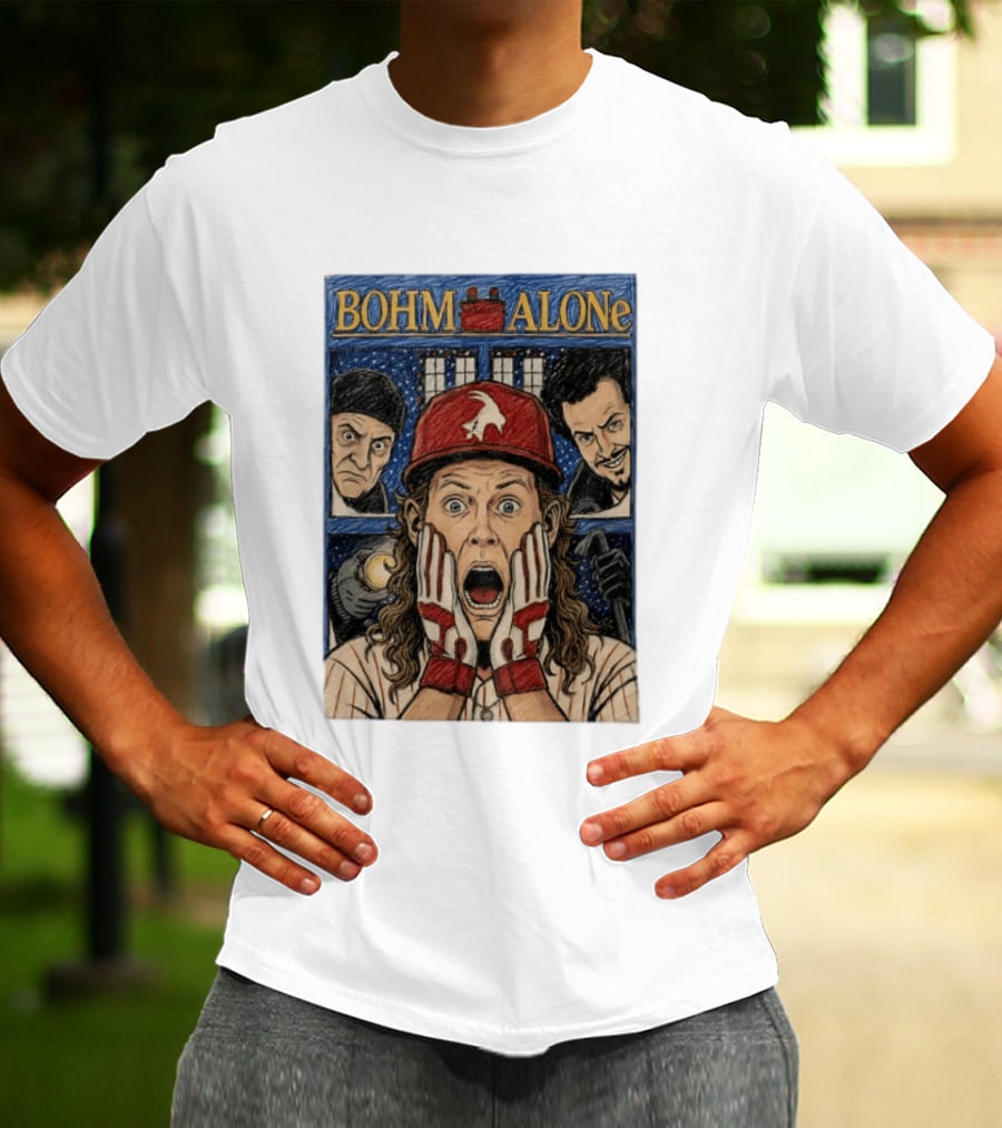 Bohm Alone Alec Bohm Philadelphia Phillies Home Alone T-Shirt