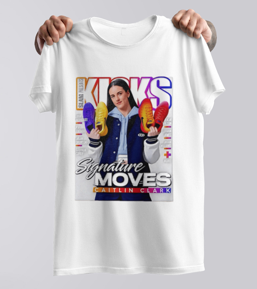 SLAM Presents Kicks Signature Moves Caitlin Clark T-Shirt