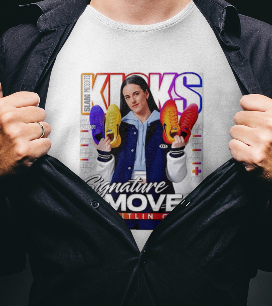 SLAM Presents Kicks Signature Moves Caitlin Clark T-Shirt
