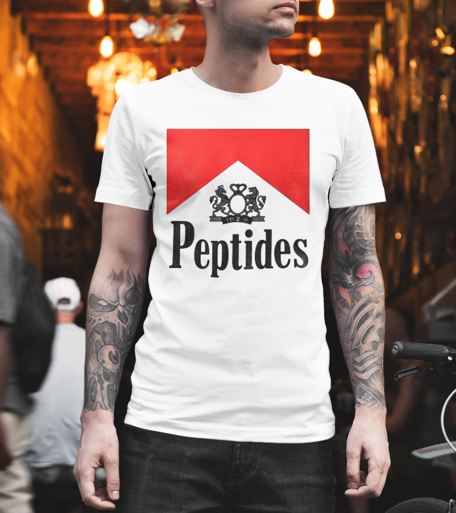 Peptides 1929 Red Marlboro T-Shirt
