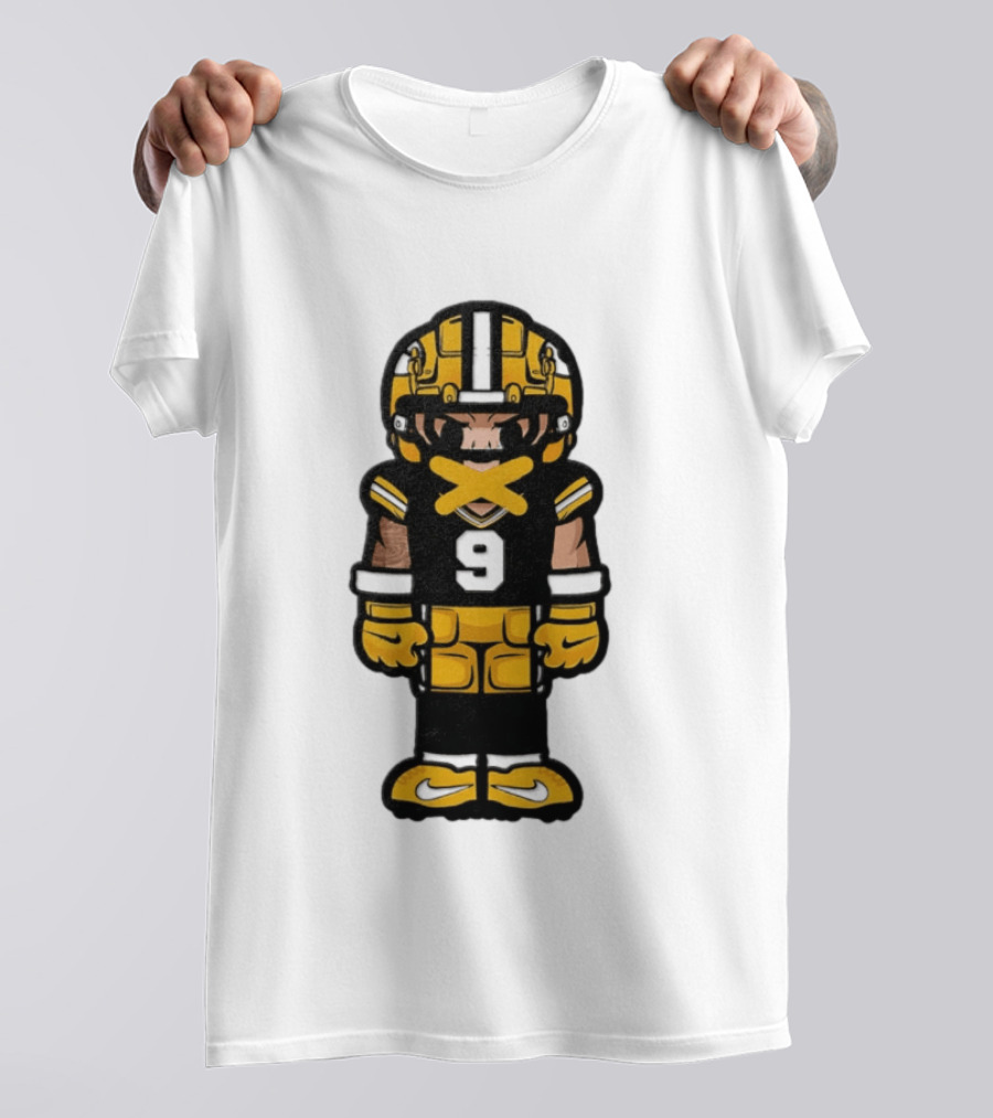 Christian Watson No 9 Chibi Green Bay Packers Football Player T-Shirt
