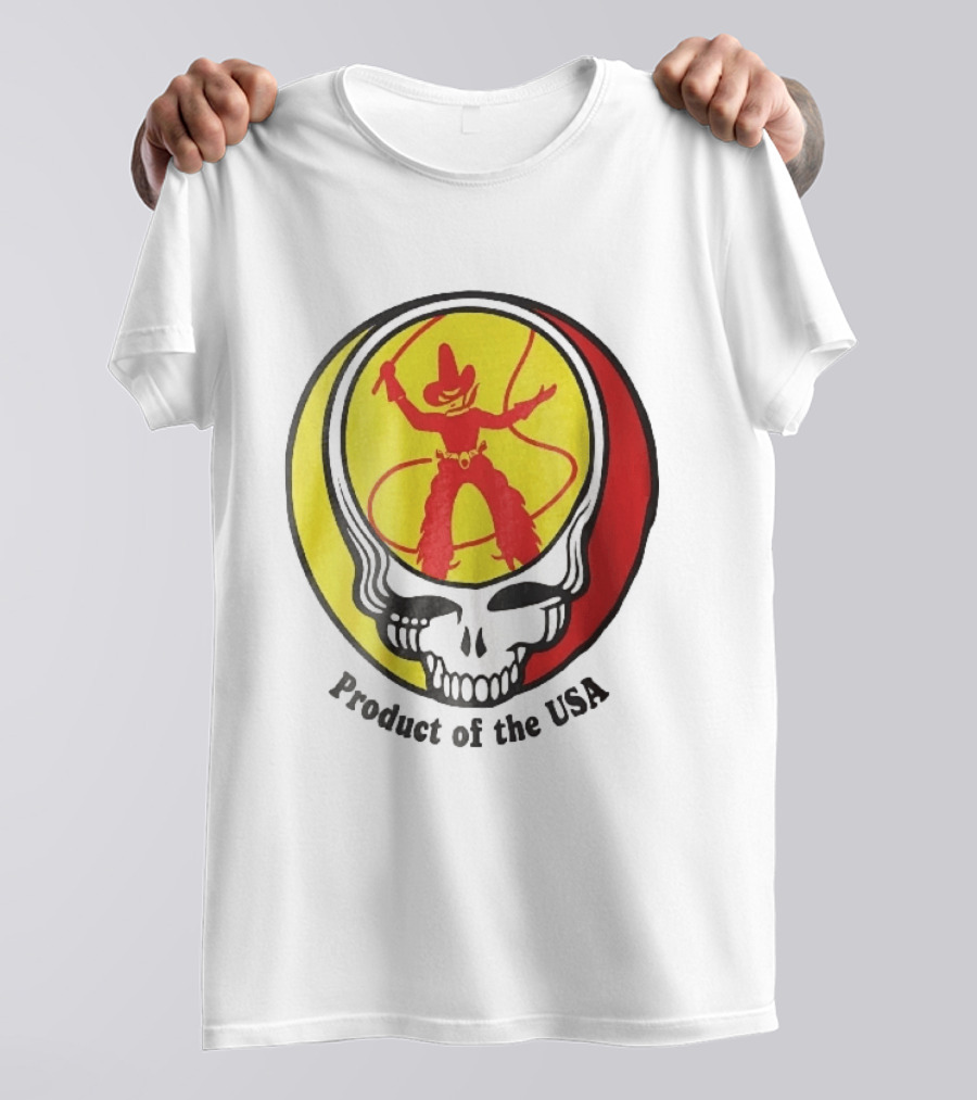 Grateful Dead Steal Your Face Cowboy Product Of The USA T-Shirt