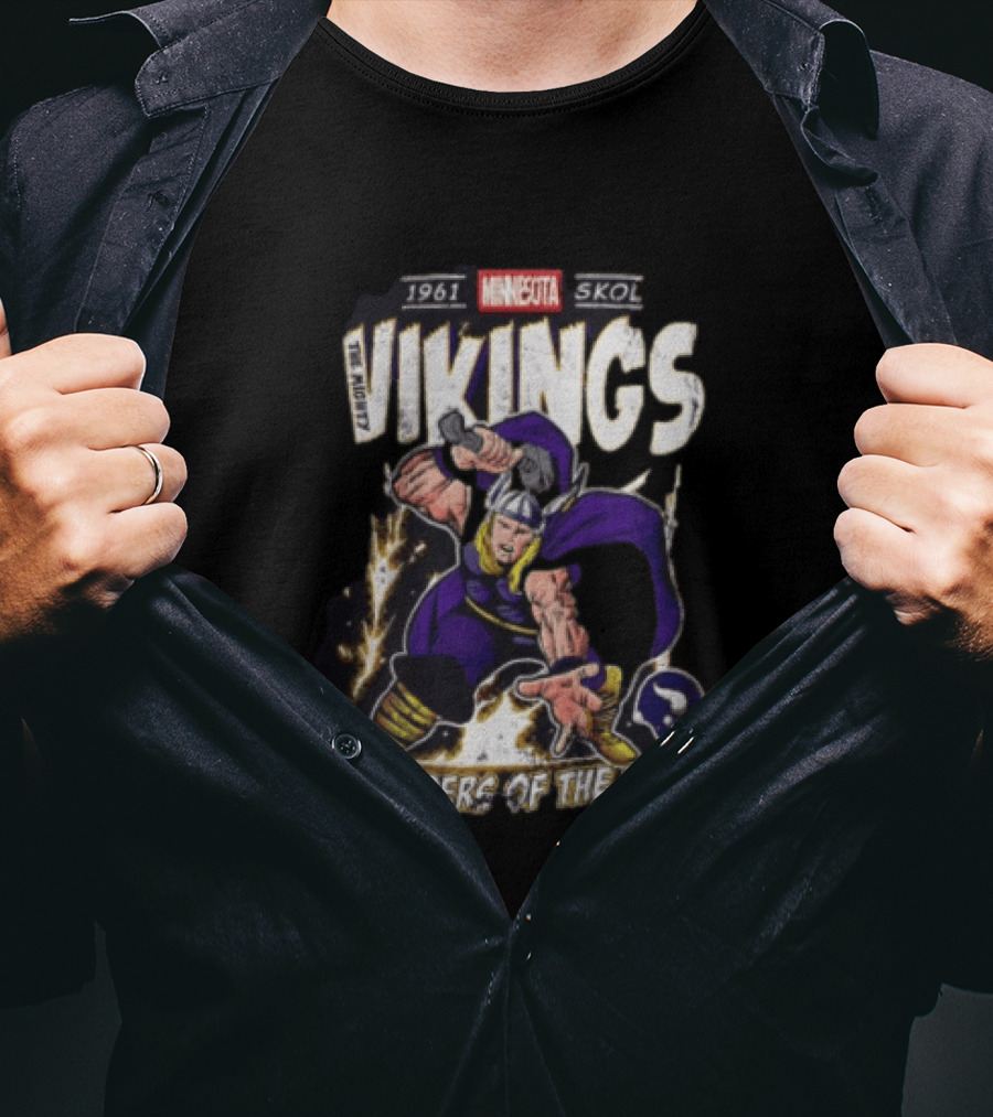 1961 Minnesota Vikings Skol The Mighty Vikings Defenders Of The North T-Shirt