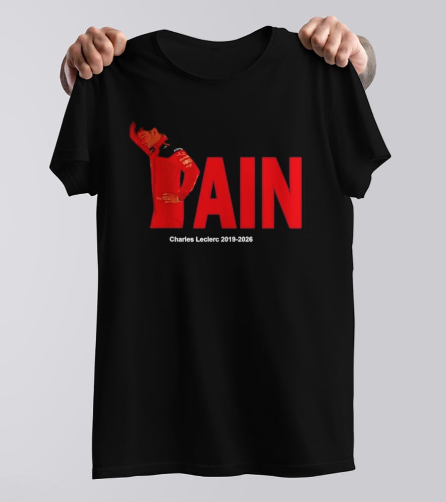 Charles Leclerc 2019 2026 Pain Formula 1 Ferrari Insights T-Shirt
