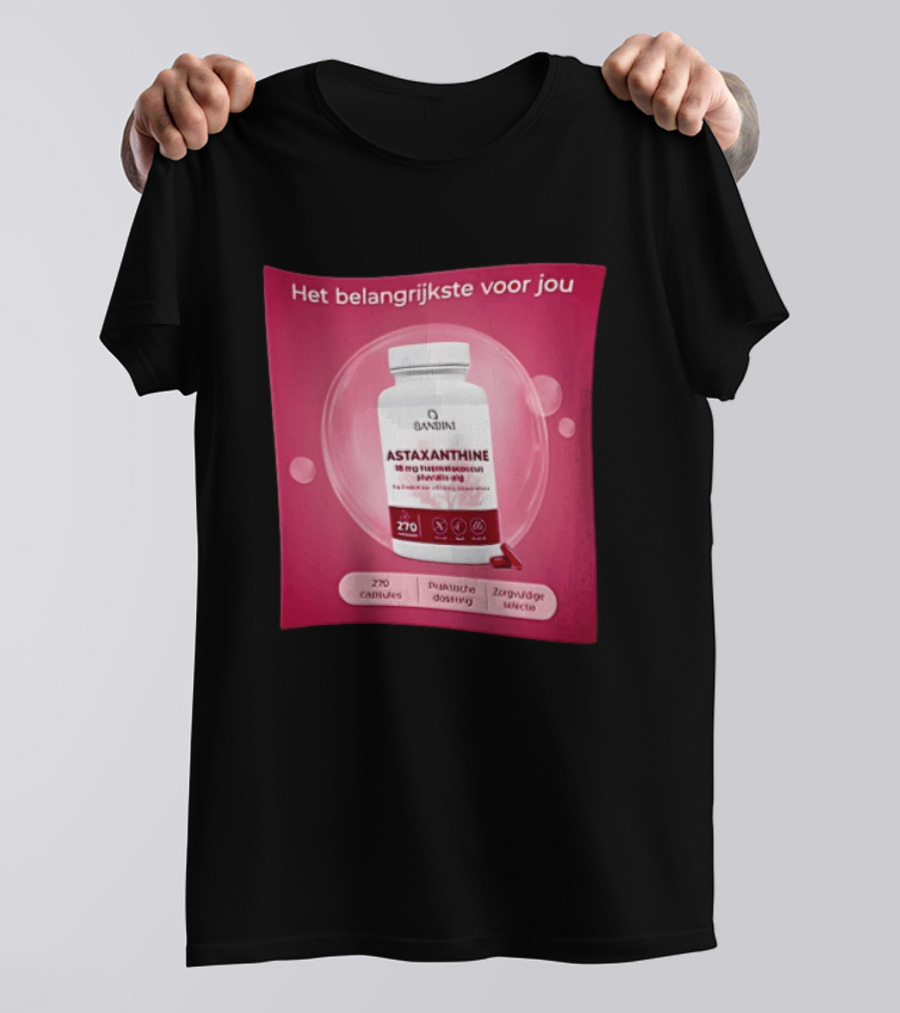 Het Belangrijkste Voor Jou Astaxanthine 18 Mg Haematococcus Pluvialis Alg 270 Capsules Zorghoede Selectie T-Shirt