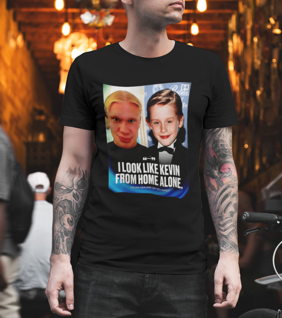 Erling Haaland I Look Like Kevin From Home Alone B/R T-Shirt