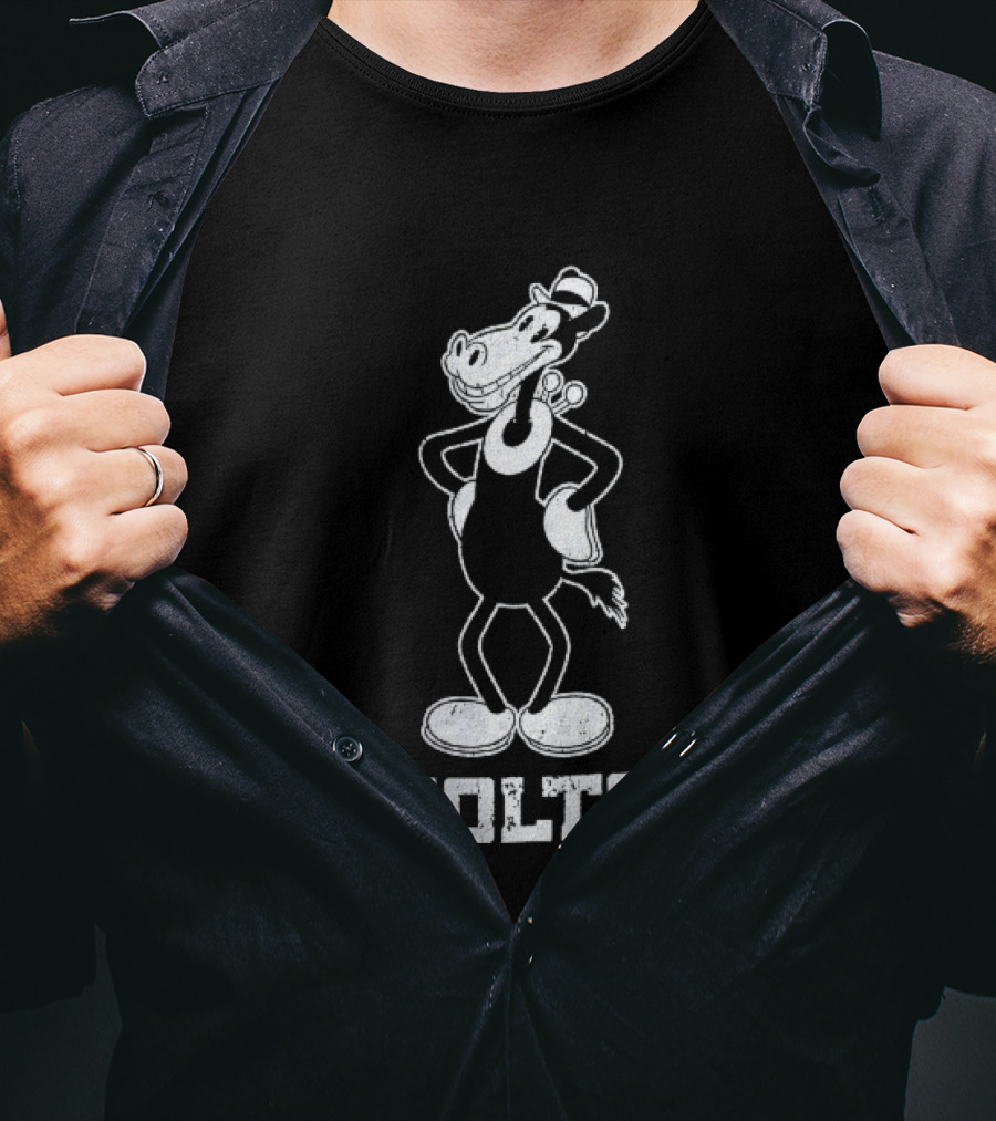 Indianapolis Colts Cartoon Horse With Hat T-Shirt