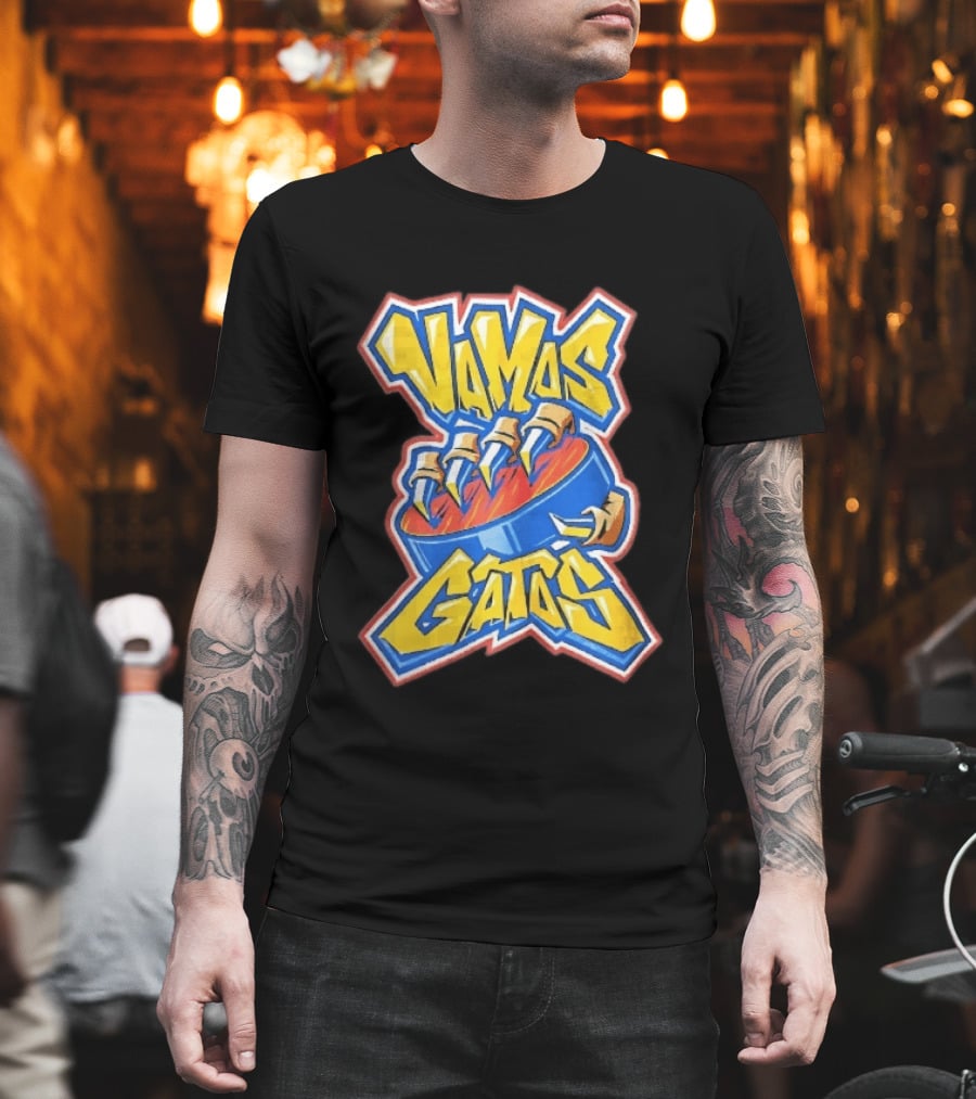 Florida Panthers Vamos Gatos Claw Puck Graffiti T-Shirt