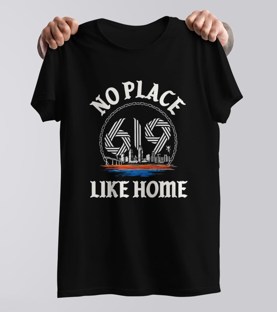 No Place Like Home 619 San Diego Skyline T-Shirt