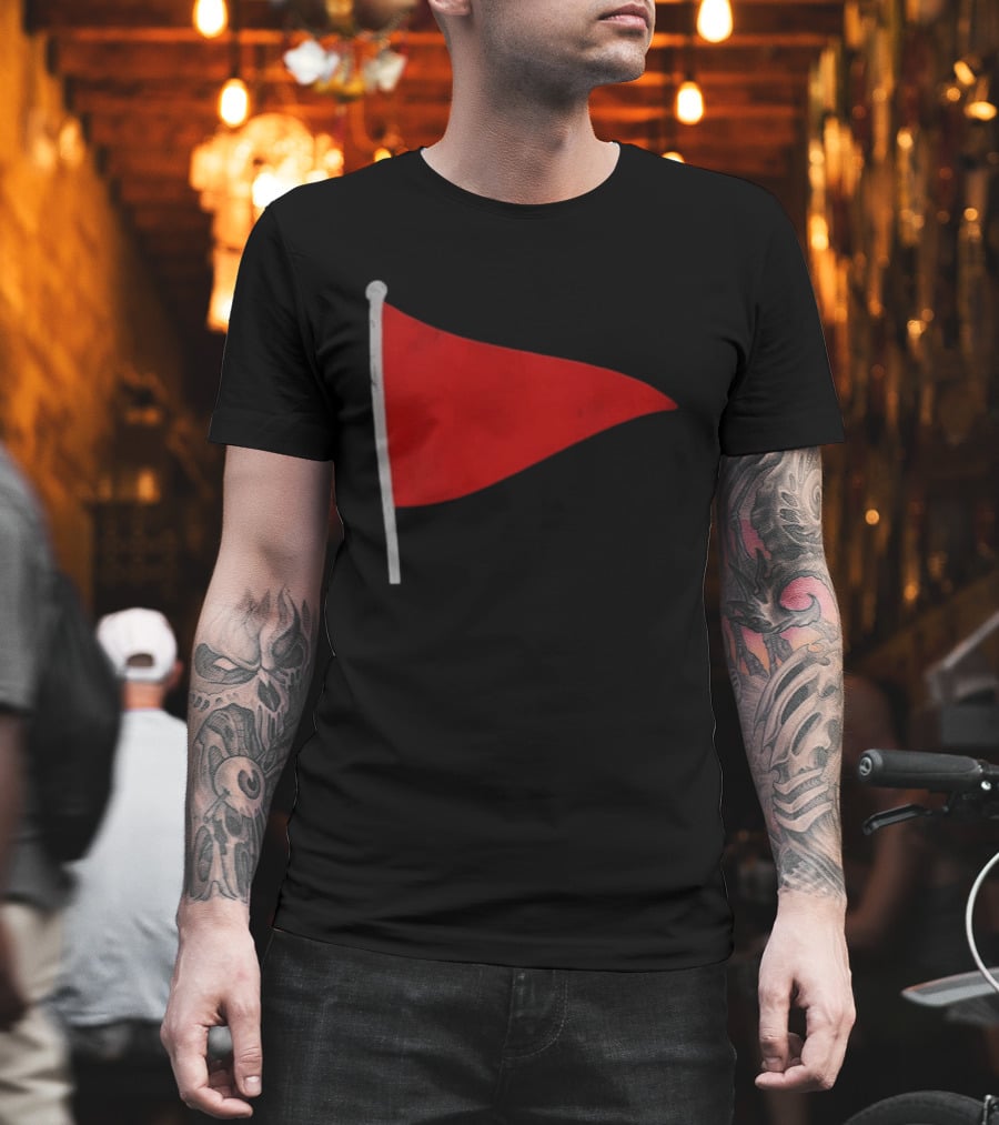 Red Flag Symbol Warning Alert Recognition T-Shirt