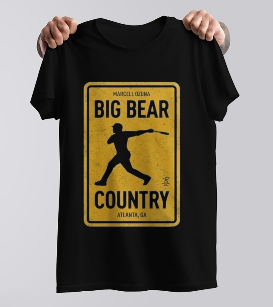 Marcell Ozuna Big Bear Country Atlanta GA Retro Baseball T-Shirt