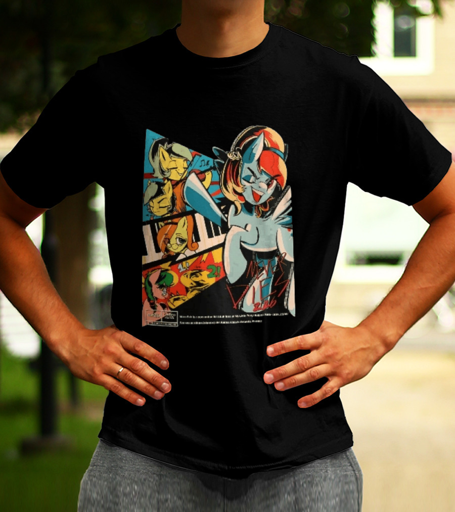 Mare Fair Never Dies 2026 Cartoon Ponies Music Band Comic Panels T-Shirt
