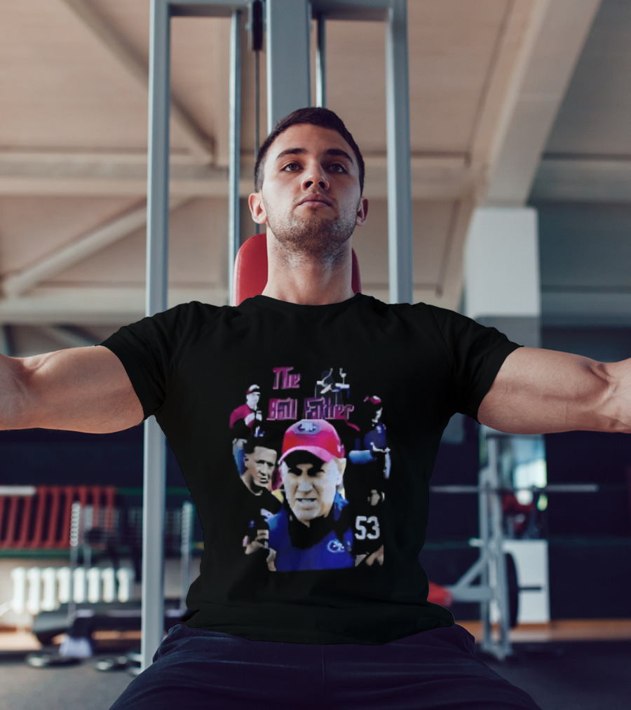The Ball Father Head Coach Collage Bootleg 53 Cap Team T-Shirt