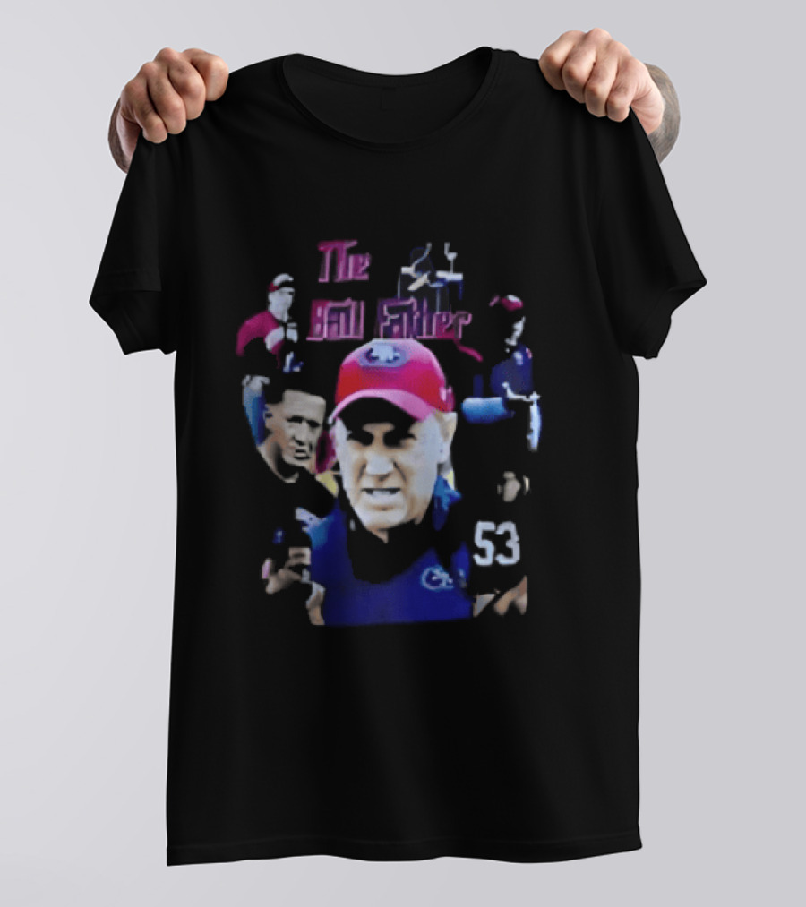 The Ball Father Head Coach Collage Bootleg 53 Cap Team T-Shirt
