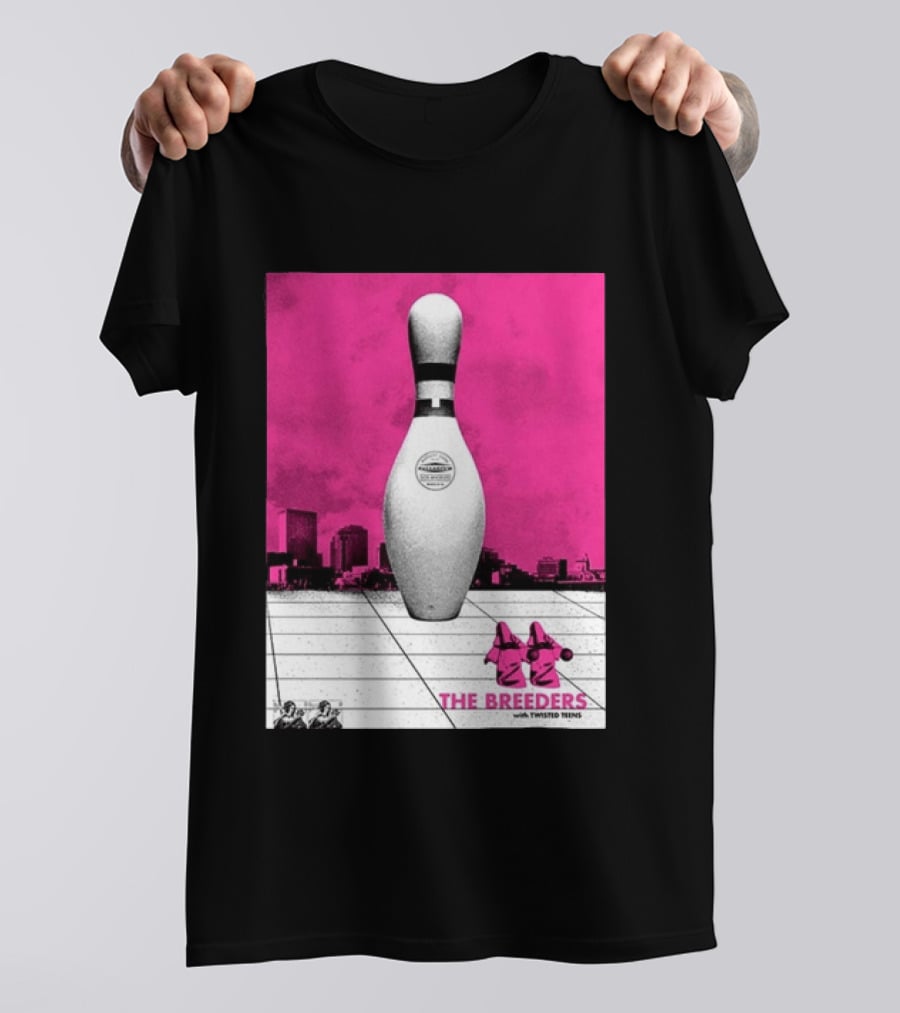 The Breeders With Twisted Teins Hollywood Palladium Los Angeles CA August 24 2026 Bowling Pin T-Shirt
