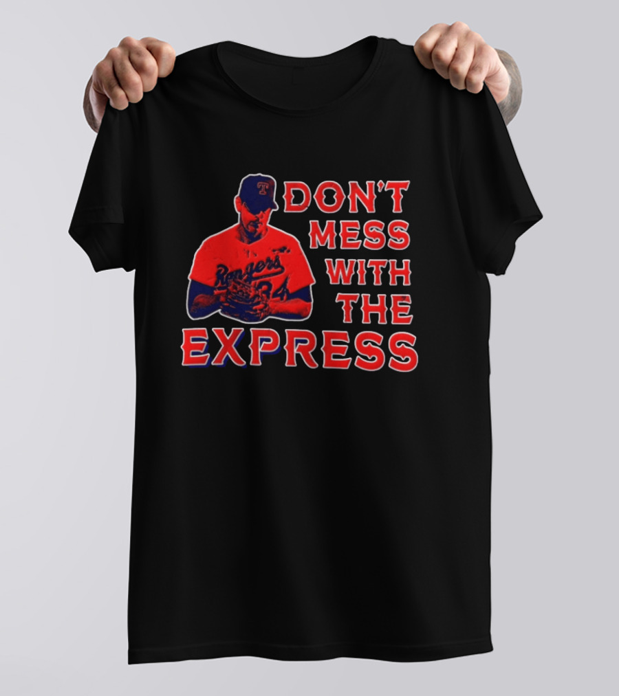 Nolan Ryan Texas Rangers Don't Mess With The Express Baseball Legend T-Shirt