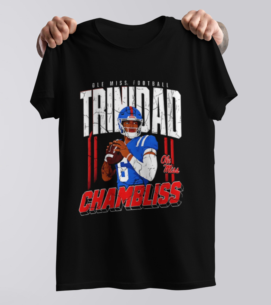 Ole Miss Football Trinidad Chambliss Rebels Player T-Shirt