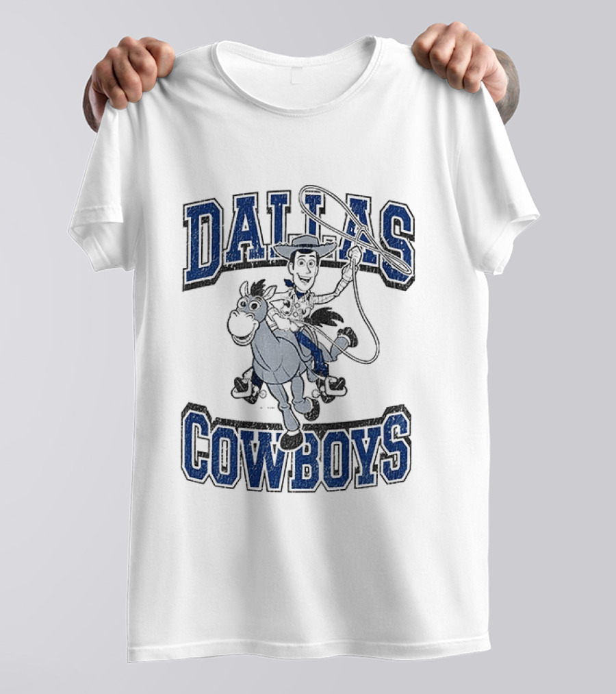 Dallas Cowboys Toy Story Woody Riding Cartoon T-Shirt