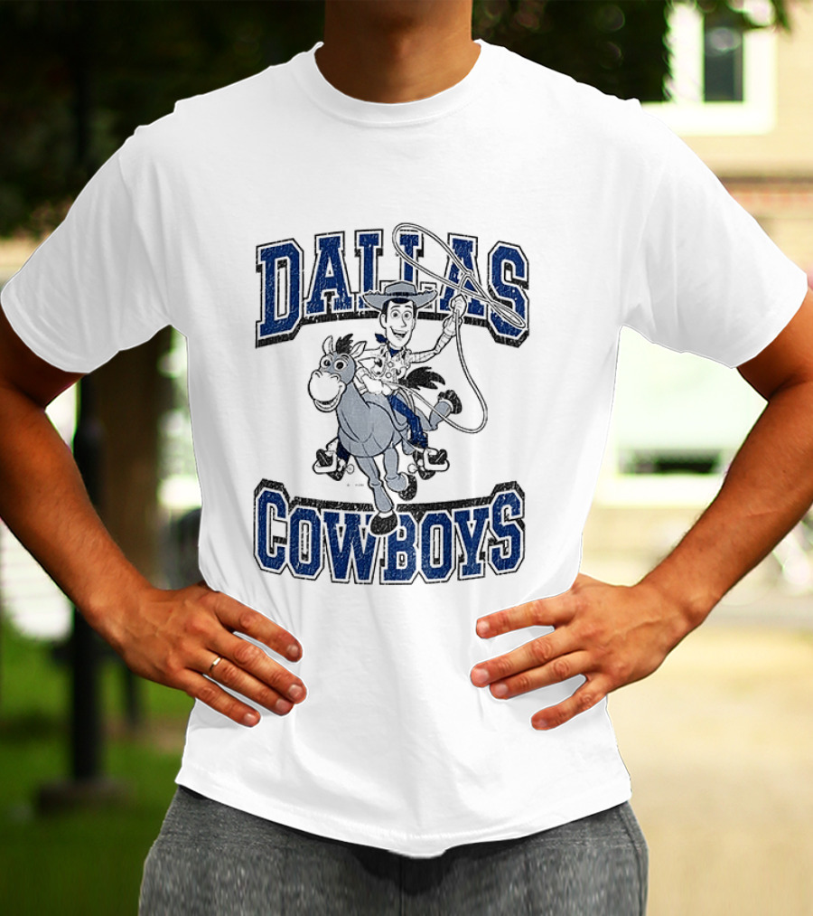 Dallas Cowboys Toy Story Woody Riding Cartoon T-Shirt