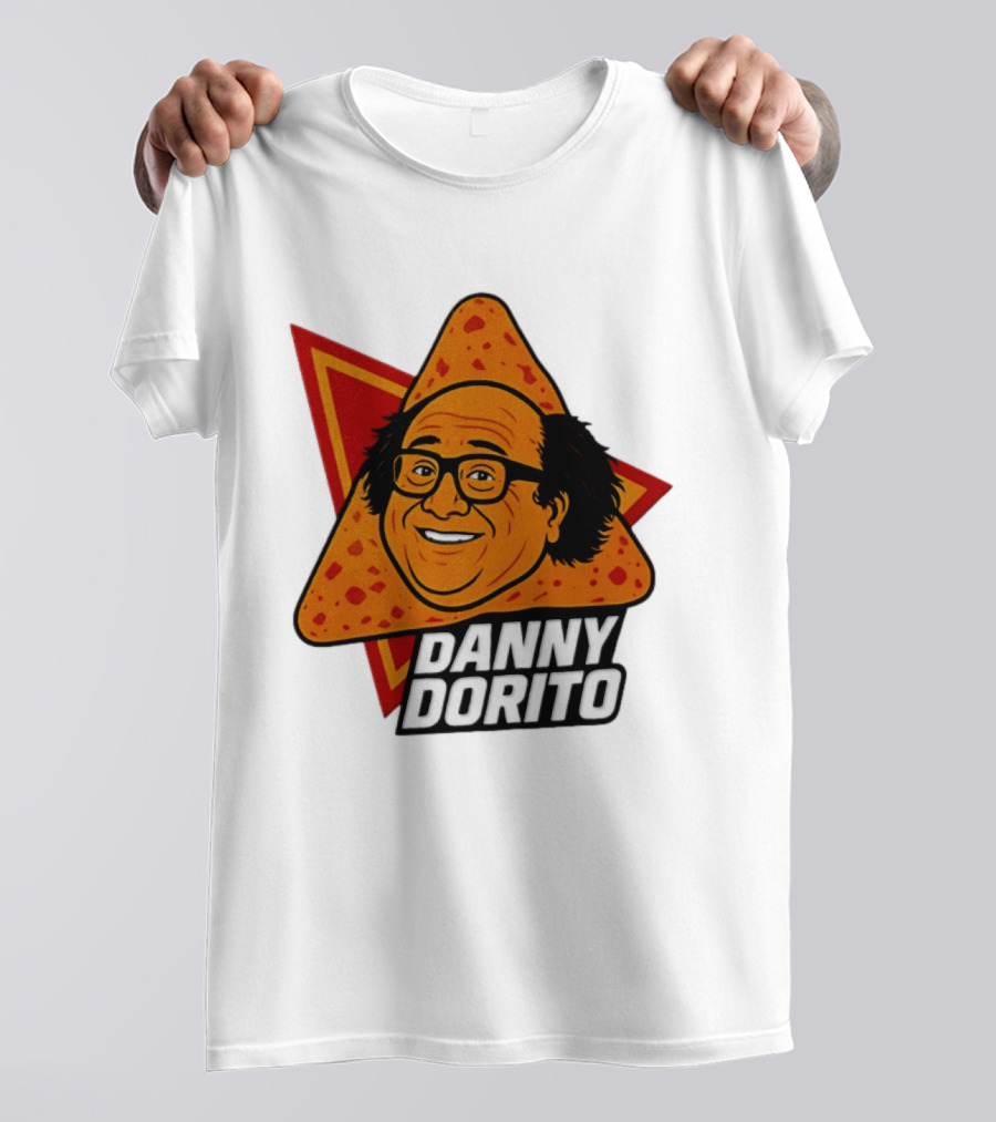Danny Dorito Crunchy Snack Pun With Iconic Triangular Chip T-Shirt