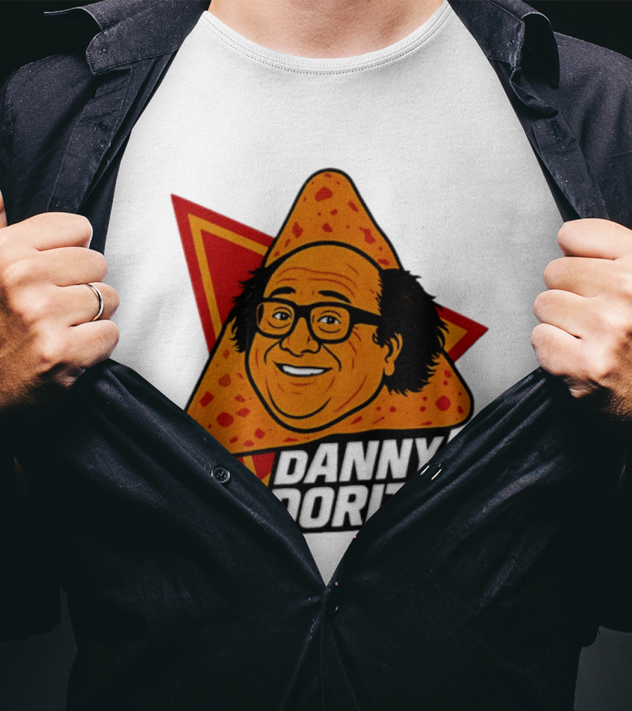 Danny Dorito Crunchy Snack Pun With Iconic Triangular Chip T-Shirt