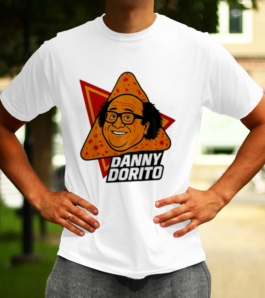 Danny Dorito Crunchy Snack Pun With Iconic Triangular Chip T-Shirt